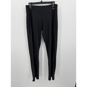 Nike Dri-FIT‎ Leggings Women Medium Black Mid Rise Flared Athletic Training